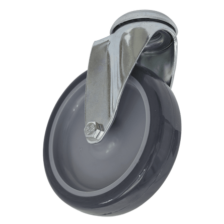 Sealey SCW2100SB Castor Wheel Bolt Hole Swivel 100mm - SCW2100SB - Sealey Tools UK - Workshop Tool Storage