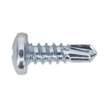 Sealey SDPH4213 Self Drilling Screw 4.2 x 13mm Pan Head Phillips Zinc Pack of 100 - SDPH4213 - Sealey Tools UK - Workshop Tool Storage