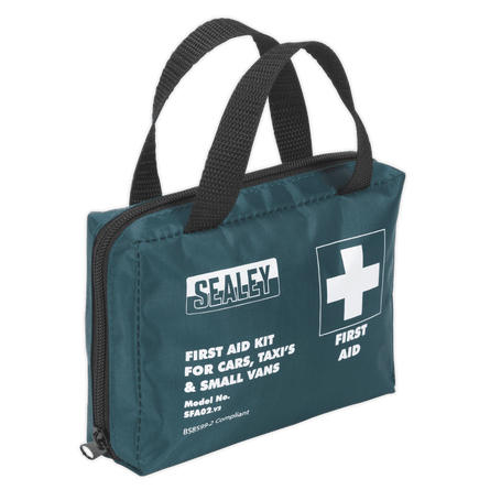 Sealey SFA02 First Aid Kit Medium for Cars, Taxi's & Small Vans - BS 8599 - 2 Compliant - SFA02 - Sealey Tools UK - Workshop Tool Storage