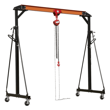 Sealey SG1000KIT Portable Gantry Crane Adjustable 1tonne Combo - SG1000KIT - Sealey Tools UK - Workshop Tool Storage