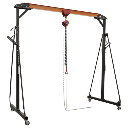 Sealey SG500KIT Portable Gantry Crane Adjustable 0.5tonne Combo - SG500KIT - Sealey Tools UK - Workshop Tool Storage