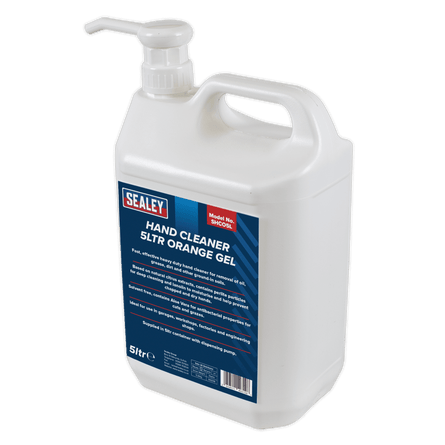 Sealey SHCO5L Hand Cleaner 5L Orange Gel - SHCO5L - Sealey Tools UK - Workshop Tool Storage