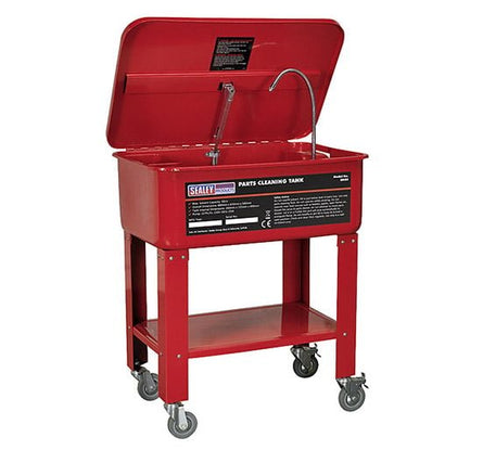 Sealey SM28 Mobile Parts Cleaning Tank 50ltr - Parts Cleaning Tanks - SLY-16759 - Sealey Tools UK - Workshop Tool Storage