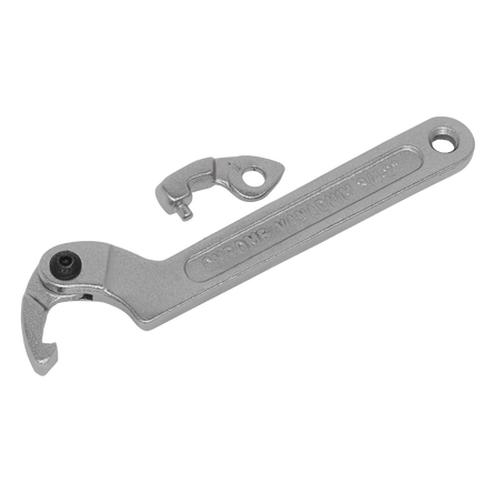 Sealey SMC2S Adjustable C Spanner - Hook & Pin Wrench Set 3pc 19 - 51mm - SMC2S - Sealey Tools UK - Workshop Tool Storage