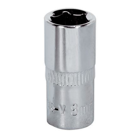 Sealey SP1408 WallDrive® Socket 8mm 1/4"Sq Drive Fully Polished - SP1408 - Sealey Tools UK - Workshop Tool Storage