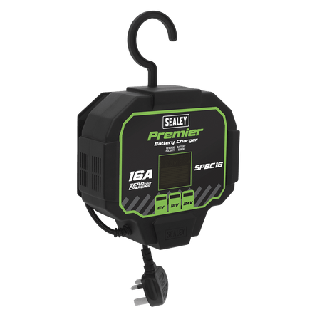 Sealey SPBC16 Battery Charger & Maintainer 16A Automatic - SPBC16 - Sealey Tools UK - Workshop Tool Storage