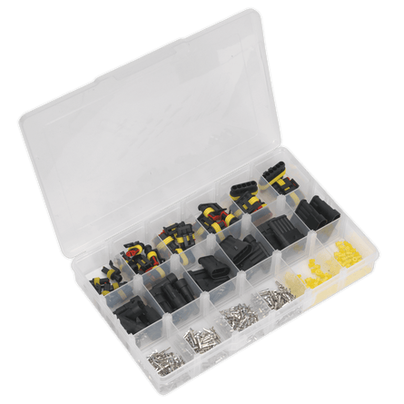 Sealey SSCSET1 Superseal Male & Female Connector Assortment 350pc - SSCSET1 - Sealey Tools UK - Workshop Tool Storage