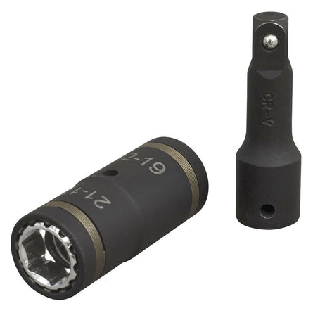 Sealey SX1821 4 - in - 1 1/2"Sq Drive Impact Socket Set 2pc - SX1821 - Sealey Tools UK - Workshop Tool Storage