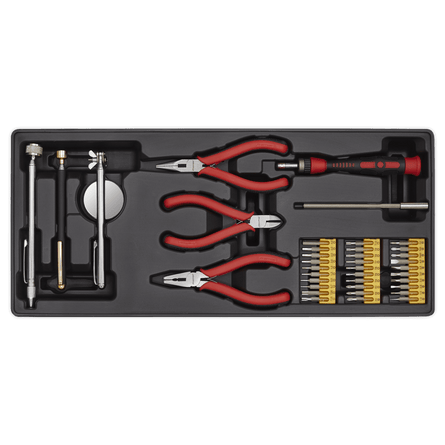 Sealey TBT17 Tool Tray with Precision & Pick - Up Tool Set 38pc - TBT17 - Sealey Tools UK - Workshop Tool Storage