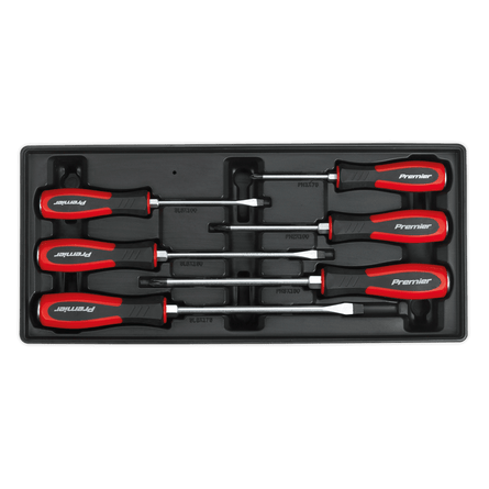 Sealey TBT29 Tool Tray with Hammer - Thru Screwdriver Set 6pc - TBT29 - Sealey Tools UK - Workshop Tool Storage
