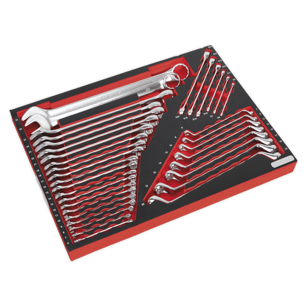 Sealey TBTP03 Tool Tray with Spanner Set 35pc - TBTP03 - Sealey Tools UK - Workshop Tool Storage