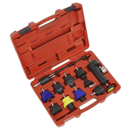 Sealey VS0013 Cooling System Pressure Test Kit 10pc - VS0013 - Sealey Tools UK - Workshop Tool Storage