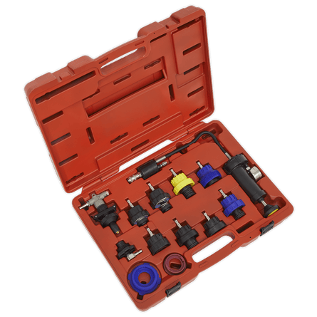 Sealey VS0014 Cooling System Pressure Test Kit 13pc - VS0014 - Sealey Tools UK - Workshop Tool Storage