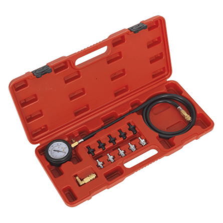 Sealey VSE203 Oil Pressure Test Kit 12pc - VSE203 - Sealey Tools UK - Workshop Tool Storage