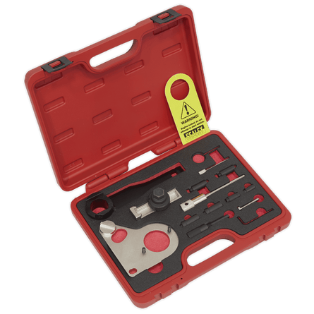 Sealey VSE5086A Diesel Engine Timing Tool Kit - for Renault, Mercedes, Nissan, GM 1.6D, 2.0, 2.3 dCi/CDTi - Chain Drive - VSE5086A - Sealey Tools UK - Workshop Tool Storage