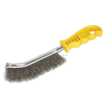Sealey WB05Y Wire Brush Stainless Steel - WB05Y - Sealey Tools UK - Workshop Tool Storage