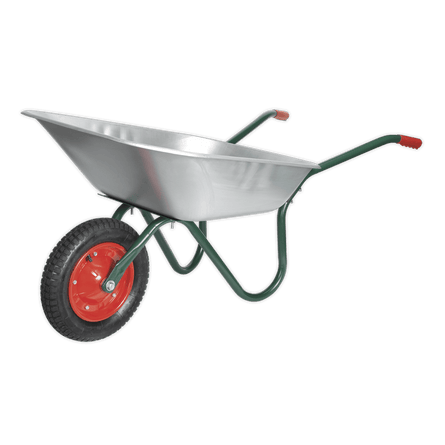 Sealey WB65 Wheelbarrow 65L Galvanized - WB65 - Sealey Tools UK - Workshop Tool Storage