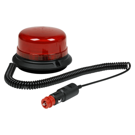 Sealey WB954LEDR Warning Beacon SMD LED 12/24V Magnetic Fixing - Red - WB954LEDR - Sealey Tools UK - Workshop Tool Storage