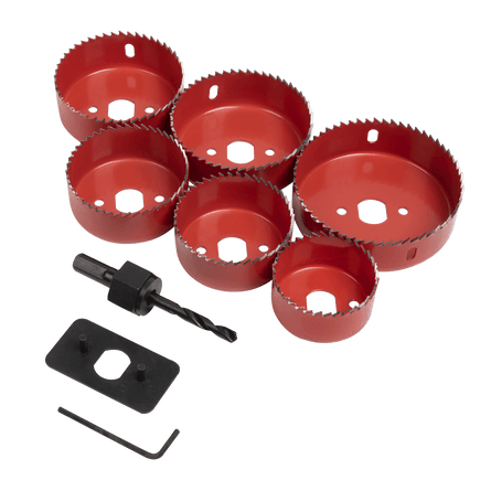 Sealey WDLK Downlight Holesaw Kit 9pc - WDLK - Sealey Tools UK - Workshop Tool Storage