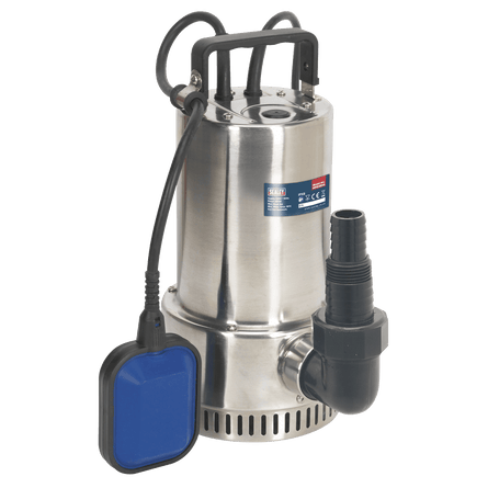 Sealey WPS250A Submersible Stainless Water Pump Automatic 250L/min 230V - WPS250A - Sealey Tools UK - Workshop Tool Storage