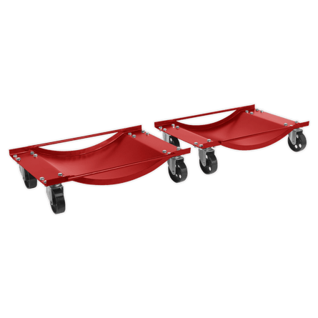 Sealey WS454 Wheel Dolly Set 454kg Capacity - WS454 - Sealey Tools UK - Workshop Tool Storage