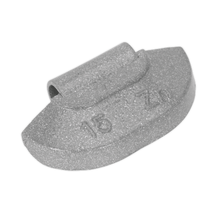 Sealey WWSH15 Wheel Weight 15g Hammer - On Zinc for Steel Wheels Pack of 100 - WWSH15 - Sealey Tools UK - Workshop Tool Storage