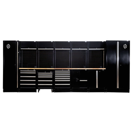 Draper BUNKER® 25‑Piece Modular Storage Combo – Choice of Hardwood or Stainless Steel Worktop