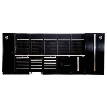 Draper BUNKER® 25‑Piece Modular Storage Combo – Choice of Hardwood or Stainless Steel Worktop