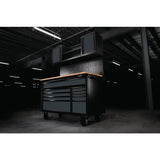 Draper BUNKER® 56" 10 Drawer Roller Workstation with Workbench – Gray or Light Gray