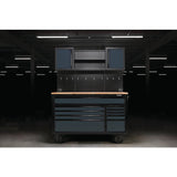 Draper BUNKER® 56" 10 Drawer Roller Workstation with Workbench – Gray or Light Gray