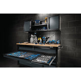 Draper BUNKER® 56" 10 Drawer Roller Workstation with Workbench – Gray or Light Gray
