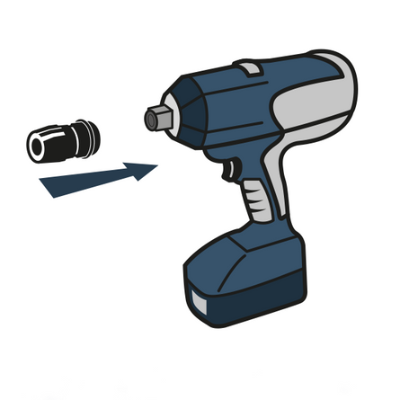 Holemaker Technology Rapid-Lock 1/2" Impact Wrench Adapter - 111130-012A