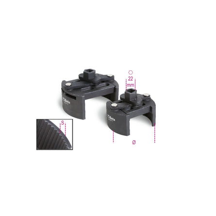 Beta Heavy-Duty Self-Locking Oil Filter Wrench 80–110 Mm - 1493Y - 1493Y/1