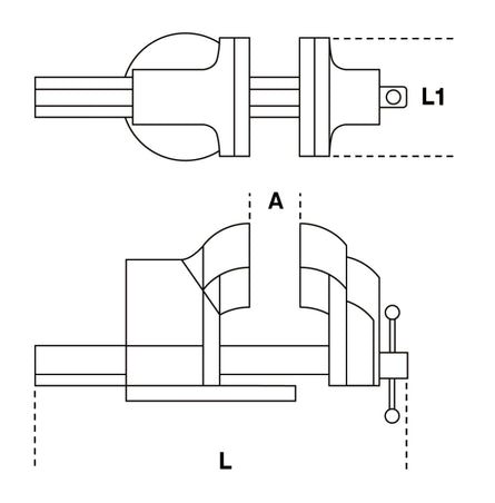Beta 1599P/150 Parallel Bench Vice — 150 mm Jaw (015990050)