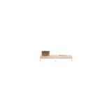 Beta Corrugated Brass Wire Brush With Wood Handle 145 Mm - 1737