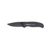 Beta Foldaway Knife With Soft Carbon Look Finish Hardened Steel Blade In Case - 1778SCL