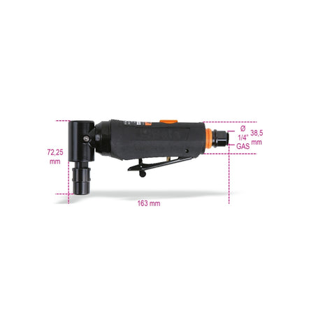Beta Pneumatic Angle Grinder With 3 Mm And 6 Mm Collet Chuck - 1933AN90