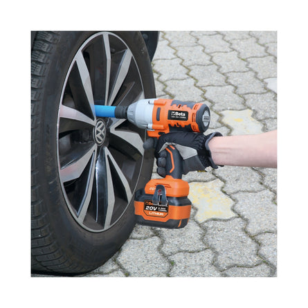 Beta 20V 1/2In Brushless Impact Wrench Kit 1,200 Nm With Technical Fabric Bag - 1984/K1200+BORSA