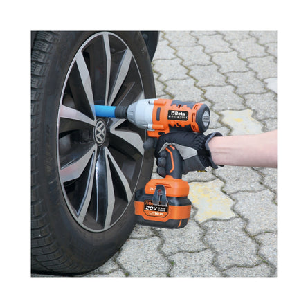 Beta 20V 1/2In Brushless Impact Wrench Kit 600 Nm With Technical Fabric Bag - 1984/K600+BORSA