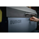 BUNKER® T1 Secure Vehicle Storage Box | Grey & Green | Heavy-Duty Steel