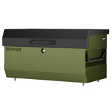 BUNKER® T1 Secure Vehicle Storage Box | Grey & Green | Heavy-Duty Steel
