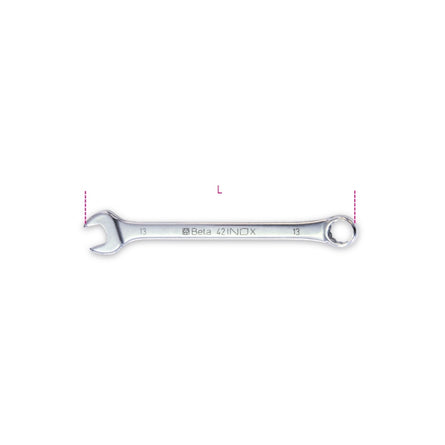 Betainox 6 Mm Stainless Steel Combination Wrench - 42INOX - 42INOX 6