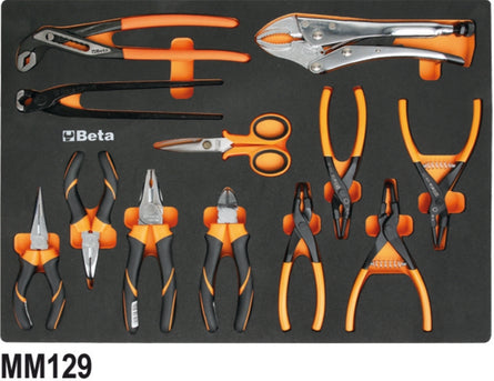 Beta 5945VUM - Assortment of 199 Tools in EVA Foam Trays (059451011)