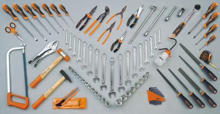 Beta 5958U 85-piece universal tool assortment with spanners, 1/2″ sockets, pliers and drivers (Art. 059581008)