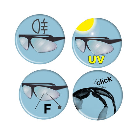 Beta Safety Glasses With Dark Polycarbonate Lenses - 7093BD