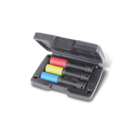Beta 3-Piece Long Impact Socket Set For Wheel Nuts With Polymeric Inserts 17-19-21 Mm - 720LCL - 720LCL/C3