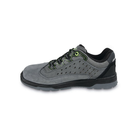 Beta Perforated Suede Safety Shoe With Microfibre Heel Reinforcement Size 43 - 7317NA - 7317NA 43