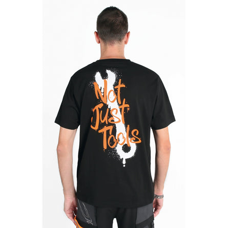 Beta Graffiti Print Cotton T-Shirt Black Size S - 7548D - 7548D S