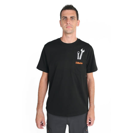 Beta Modern Print Cotton T-Shirt - 7548T XS