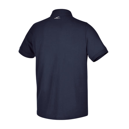 Beta Three-Button Piqué Cotton Work Polo Shirt Blue - 7552BL L